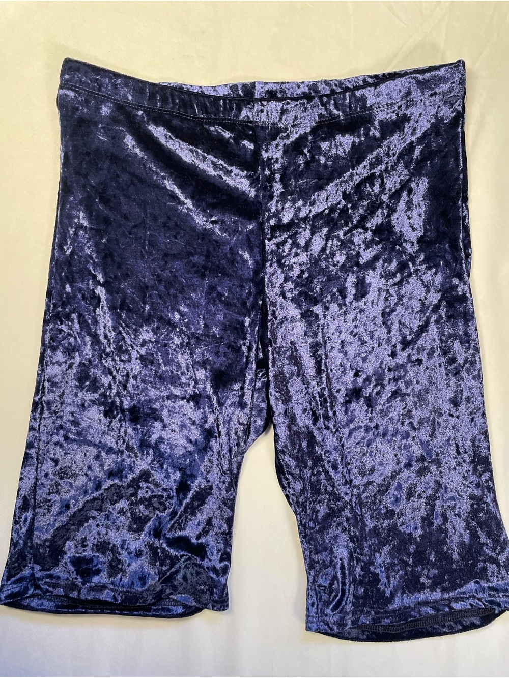 90s Vintage Inspired Blue Velvet Biker Shorts Women’s Size XL